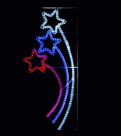 Изображение LED консоли металлический каркас 1,5х0,7м триколор 220В IP54, цвет: белый, синий, красный  интернет магазин Иватек ivatec.ru