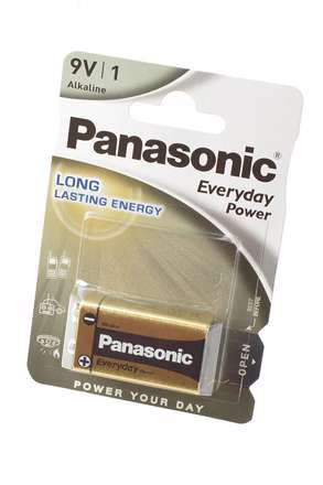 Изображение Батарея Panasonic Everyday Power 6LF22EPS/1BP 6LF22 BL1 арт.17131 (1 шт.)  интернет магазин Иватек ivatec.ru