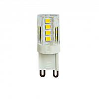 LED-JCD-3W/3000K/G9/CL GLZ09TR Лампа светодиодная, прозрачная. Теплый белый свет (3000К). Картон. ТМ Uniel.