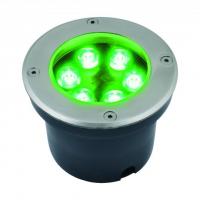 ULU-B11A-6W/GREEN IP67 GREY Светильник светодиодный уличный. Архитектурный встраиваемый. Зеленый свет. Корпус серый. TM Uniel.
