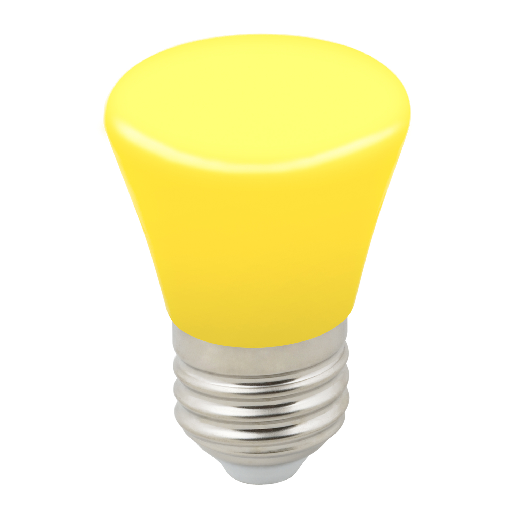 LED-D45-1W/YELLOW/E27/FR/С BELL Лампа декоративная светодиодная. Форма "Колокольчик", матовая. Цвет желтый. Картон. ТМ Volpe., шк 4690485123002