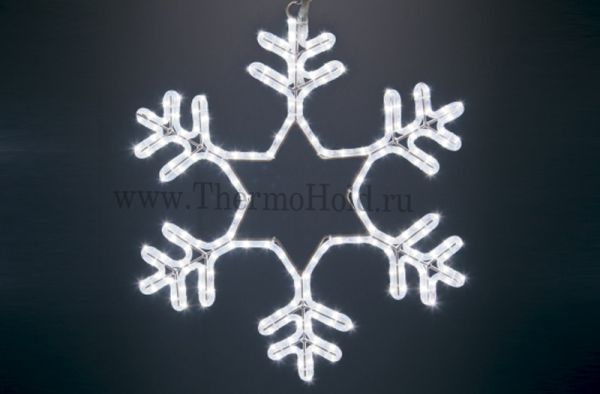 Фигура световая "Снежинка" цвет Белый, без контр. размер 55*55см  Neon-Night