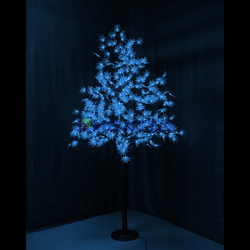 Изображение Светодиодное дерево "Клён", высота 2,1м, диаметр кроны 1,8м, Синие светодиоды, IP 65, понижающий тра  интернет магазин Иватек ivatec.ru