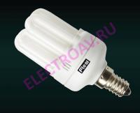 Энергосберегающая лампа Flesi U 15W Mini 6U 220V GM6U E14 15W 4100K 96x40 GM6UE1415W4100K (в коробке 100 шт.)