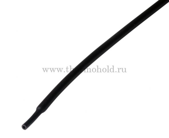 Термоусаживаемая трубка REXANT 2,0/1,0 мм, черная, упаковка 50 шт. по 1 м
