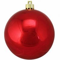 Новогодняя игрушка «Шар» глянцевый диаметр 150 мм красный