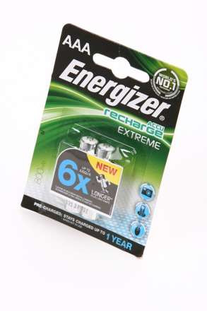 Изображение Аккумулятор Energizer Recharge Extreme AAA 800мАч BL2 арт.11027 (2 шт.)  интернет магазин Иватек ivatec.ru
