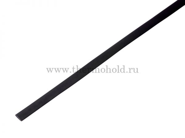 Термоусаживаемая трубка REXANT 6,0/3,0 мм, черная, упаковка 50 шт. по 1 м