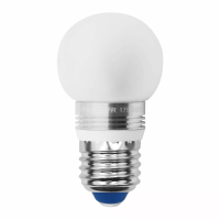 LED-G45P-5W/WW/E27/FR ALC02SL PROMO Лампа светодиодная. Форма «шар», матовая колба. Серия Crystal. Материал корпуса алюминий. Теплый белый свет. Пласт
