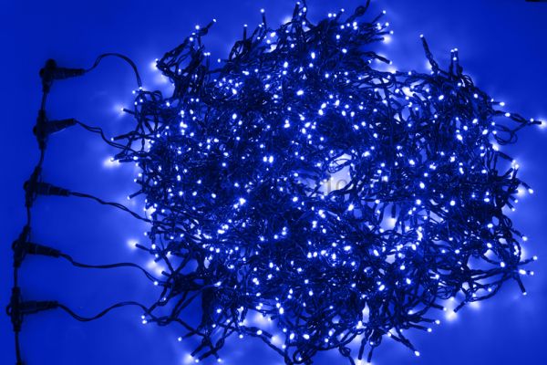 Гирлянда новогодняя "LED ClipLight" 24V, 5 нитей по 20 метров, Синий Neon-Night