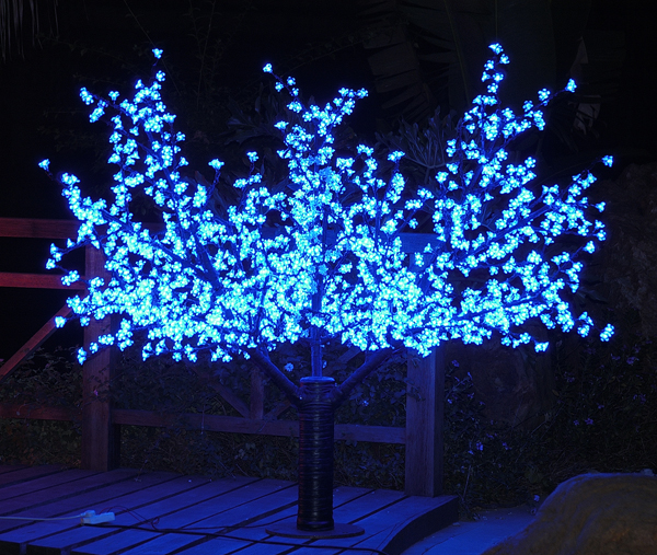 Светодиодное дерево вишня  H:1,9m D1,5 м., 85W, синее, 36V/220V LED-CBL-1.9 - 972 Blue (FS-001116)