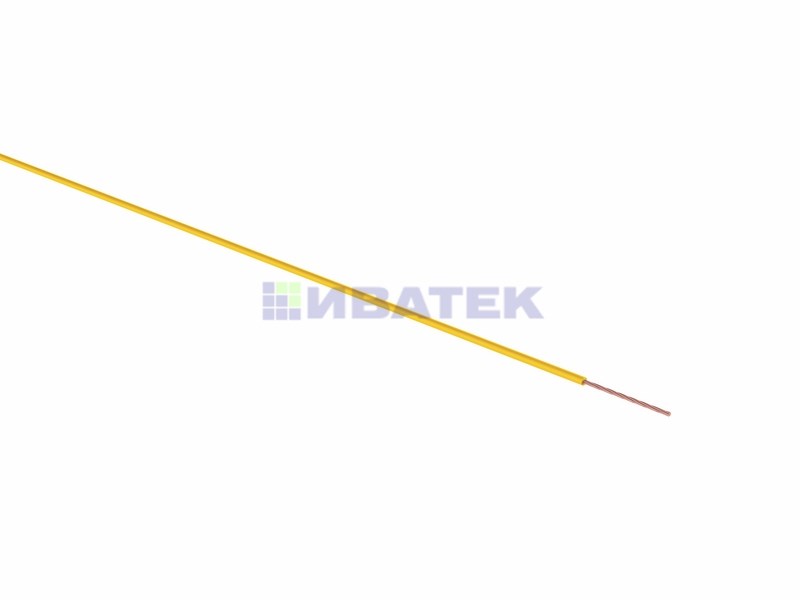 Изображение Провод ПГВА REXANT 1х0.75 мм², желтый, бухта 100 м  интернет магазин Иватек ivatec.ru