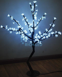 Светодиодное дерево Сакура 1,1х0,75м, белый, 200LED, 24В, фиксинг, IP65 (RL-TRC24-110*75-200-W)