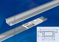 UFE-A01 SILVER 200 POLYBAG Врезной профиль для светодиодной ленты, анодированный алюминий. Длина 200 см. ТМ Uniel.