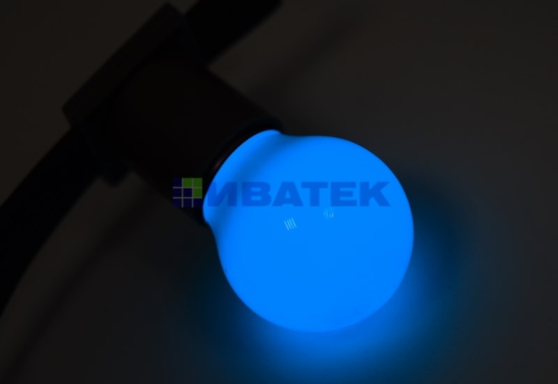 Лампа-шар для новогодней гирлянды "Белт-лайт"  DIA 45 3 LED е27  Синяя  Neon-Night