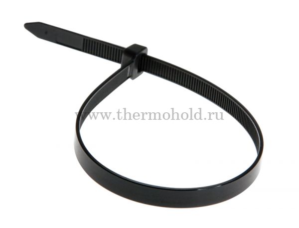 Хомут-стяжка кабельная нейлоновая REXANT 200 x7,6мм, черная, упаковка 10 пак, 100 шт/пак.