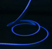Светодиодный Гибкий Неон Rich LED, односторонний, синий, кратность резки 1 метр, размер 8*16 мм, 220 В, 50 м
