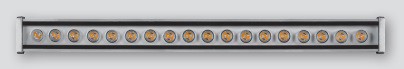 Светодиодный линейный прожектор ЛЮКС, 18LED 3000К, 600*50*55mm, 18W AC230V, IP65,LL-879 , артикул 32