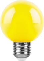 Лампа светодиодная декоративная (для гирлянд), LB-371 (3W) 230V E27 желтый для белт лайта G60