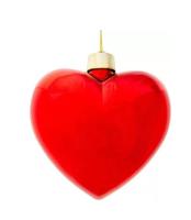 Елочная игрушка Сердце диаметр 230мм Пластик Красный