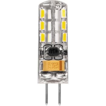 Лампа светодиодная капсульная G4, G5.3, G9, E14, LB-420 (2W) 12V G4 2700K капсула силикон