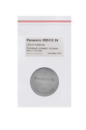 Изображение Элемент питания Panasonic Lithium batteries CR2412 PK1 арт.14720 (1 шт.)  интернет магазин Иватек ivatec.ru