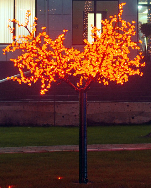 Светодиодное дерево вишня H:2,5m D2,0 м. 120W, красное,  24V/220V  LED-CBL-2.5 - 1728 Red (FS-000916)