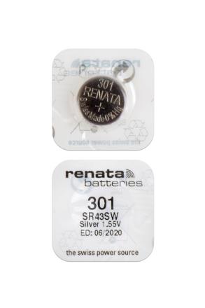 Изображение Элемент питания RENATA SR43SW    301 (0%Hg) арт.12974  интернет магазин Иватек ivatec.ru