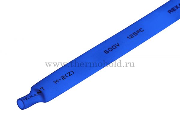 Термоусаживаемая трубка REXANT 8,0/4,0 мм, синяя, упаковка 50 шт. по 1 м