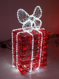 Изображение Светодиодная игрушка Подарок 70 см  Цвет Красный  интернет магазин Иватек ivatec.ru