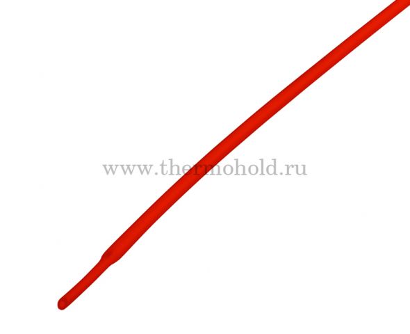 Термоусаживаемая трубка REXANT 1,0/0,5 мм, красная, упаковка 50 шт. по 1 м