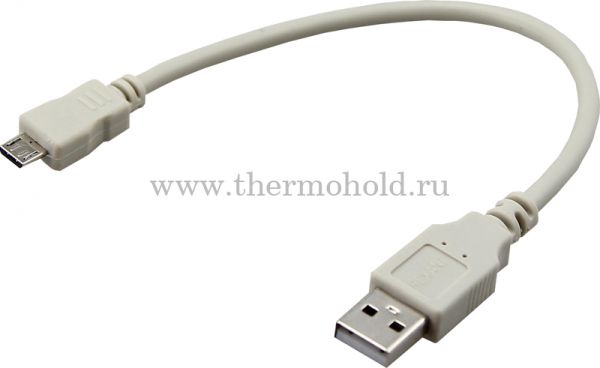 Кабель USB (шт. micro USB - шт. USB A) 0.2 метра, серый REXANT