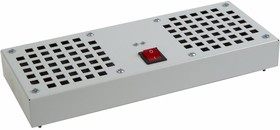 Модуль вентиляторный потолочный с 2-мя вентиляторами, без термостата, для настенных шкафов