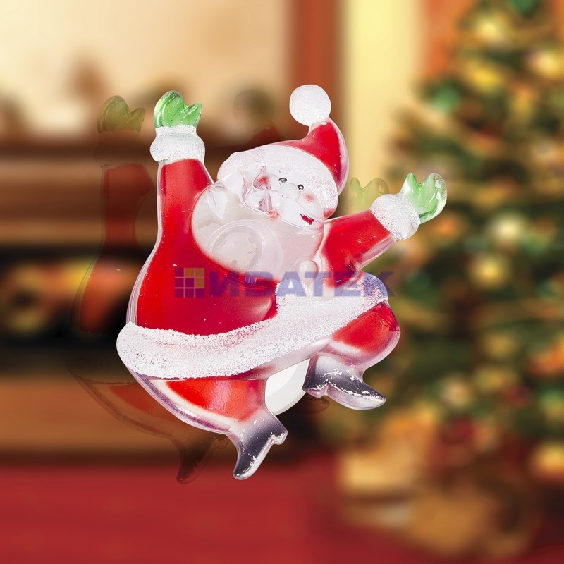 Изображение Фигура светодиодная на присоске "Дед Мороз", RGB  интернет магазин Иватек ivatec.ru