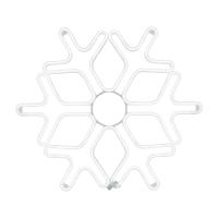 Фигура «Снежинка» из гибкого неона, 60х60 см, цвет свечения белый NEON-NIGHT