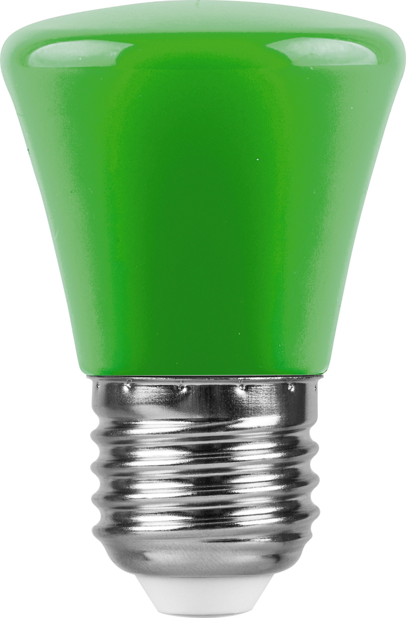 Изображение Лампа светодиодная декоративная (для гирлянд), LB-372 (1W) 230V E27 зеленый Колокольчик для белт лайта  интернет магазин Иватек ivatec.ru