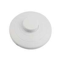 Выключатель-кнопка 250V 2А ON-OFF белый (напольный - для лампы) REXANT