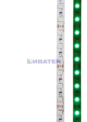 Изображение LED лента открытая, 10мм, IP23, SMD 5050, 60 LED/m, 12V, зеленая, упаковка 5 м  интернет магазин Иватек ivatec.ru