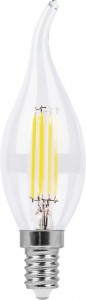 Лампа светодиодная филамент С35, LB-67 (7W) 230V E14 4000K филамент C35T прозрачная
