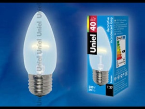 Лампа накаливания Uniel. IL-C35-FR-40/E27