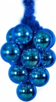 Елочное украшение Гроздь из шаров 600мм (14шт*150мм) цвет Синий