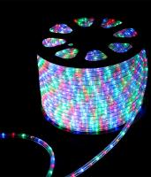 27-034 Светодиодный Дюралайт Ø13 мм Разноцветный с Мерцанием 220В, 36 LED/м, Свечение 360°, IP65, Бу