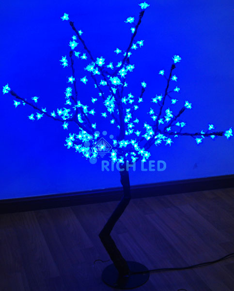 Светодиодное дерево Сакура 1,1х0,75м, синий, 200LED, 24В, фиксинг, IP65 (RL-TRC24-110*75-200-B)