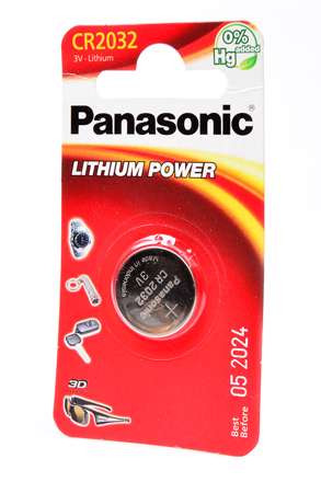 Изображение Элемент питания Panasonic Lithium Power CR-2032EL/1B CR2032 BL1 арт.12554 (1 шт.)  интернет магазин Иватек ivatec.ru