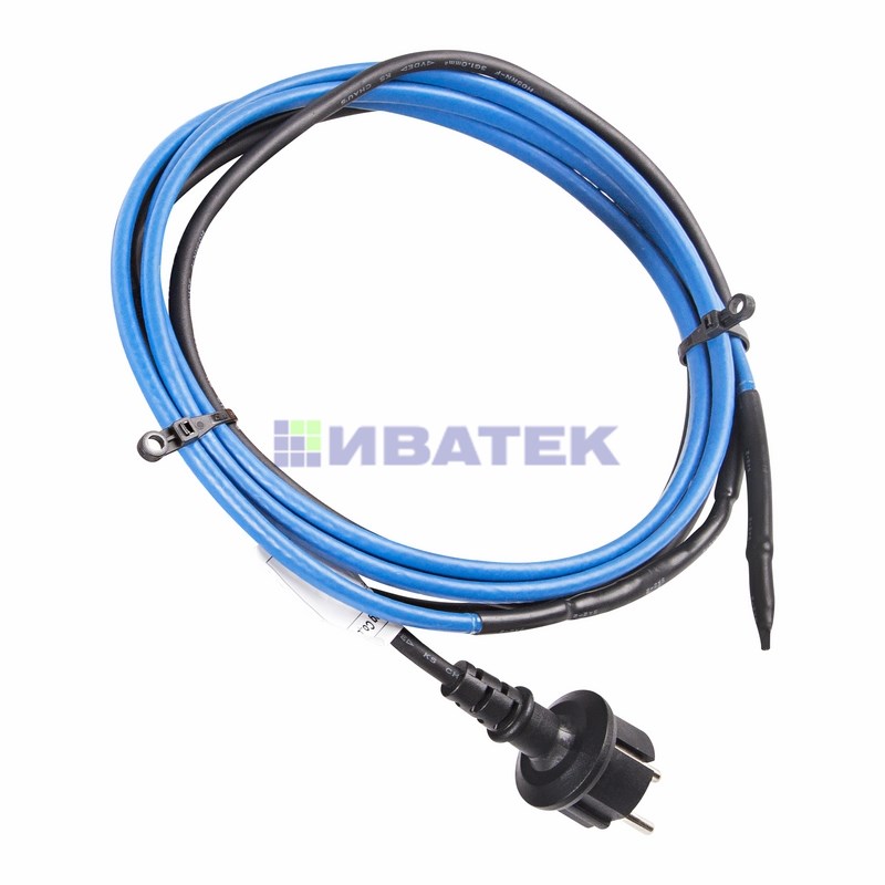 Изображение Греющий саморегулирующийся кабель на трубу 15MSR-PB 4M (4м/60Вт) REXANT  интернет магазин Иватек ivatec.ru