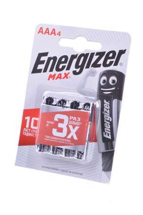 Изображение Элемент питания Energizer MAX LR03 BL4 арт.13051 (4 шт.)  интернет магазин Иватек ivatec.ru