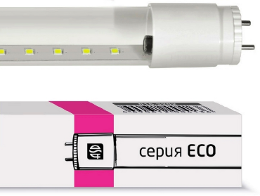 Лампа светодиодная LED-T8R-eco 10Вт 230В G13 4000К 800Лм 600мм ASD