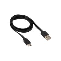 Кабель USB-Type-C/2,4A/PVC/flat/1m/REXANT