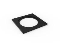 Рамка для MINI COMBO, квадратная, черная алюминиевая, арт. 00-00010298
