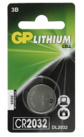 Элемент питания GP Lithium GPCR2032-2CRU1 CR2032 BL1 арт.18122
